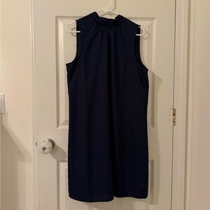 Ann Taylor Navy Sleeveless Mini Dress